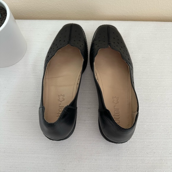 Hotter Zoe Black Soft Leather Wedge Loafers Woman’s EU39 US8 - Picture 9 of 13